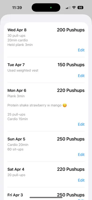 IronReps screenshot 2
