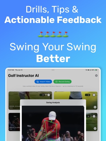 Golf Instructor AI iPad screenshot