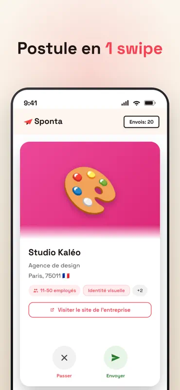 Sponta : recherche d'emploi screenshot 1 of 5