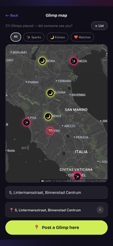 Glimp: Missed Connections screenshot