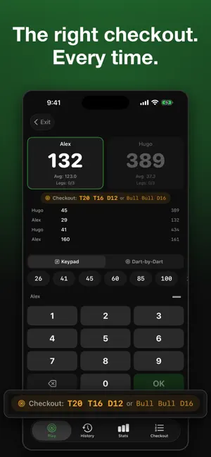 Darts Tracker - Score & Stats screenshot 1