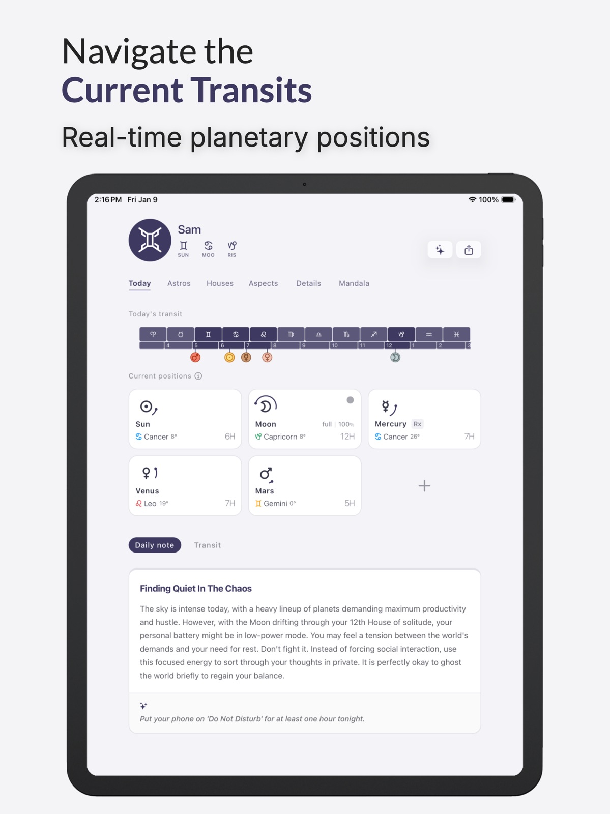 Horos - Birth Chart ipad screenshot 1