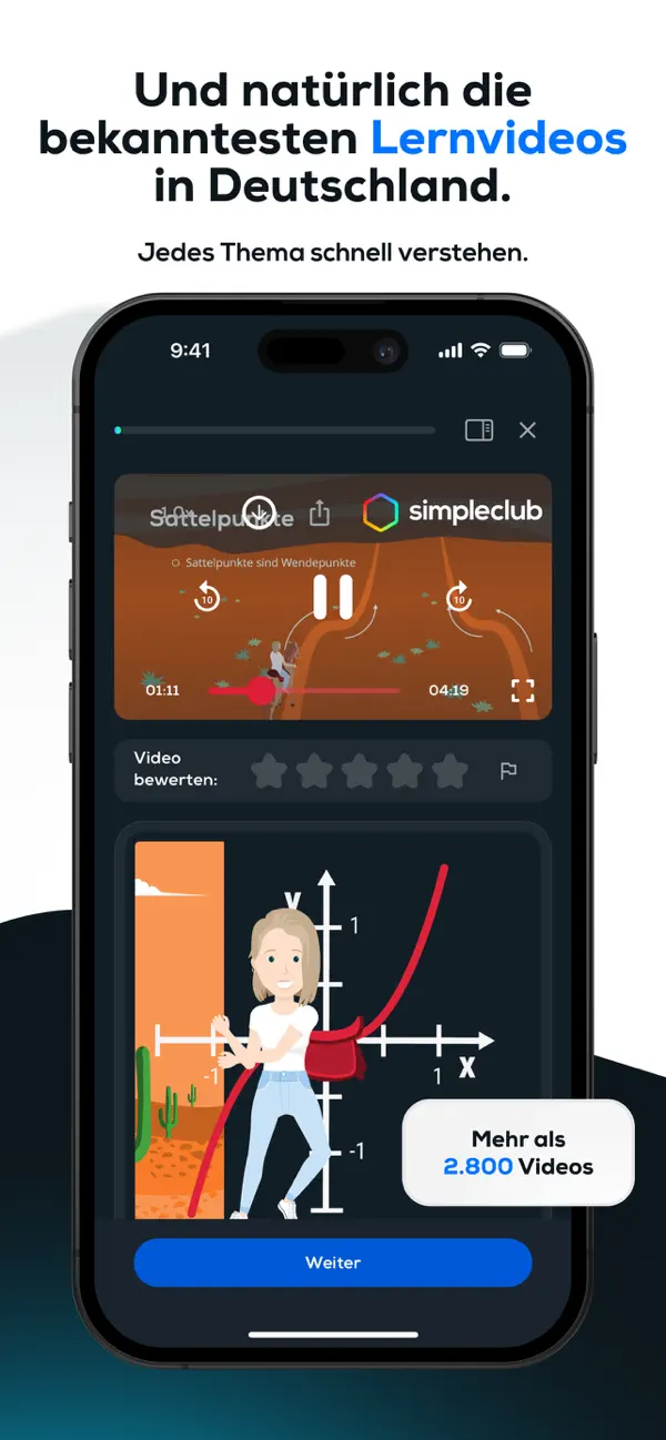 simpleclub - Die Lernapp iPhone App Screenshot 9 – Bildung
