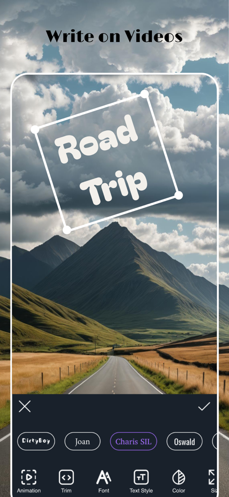 Text On Video & Movie maker screenshot 1