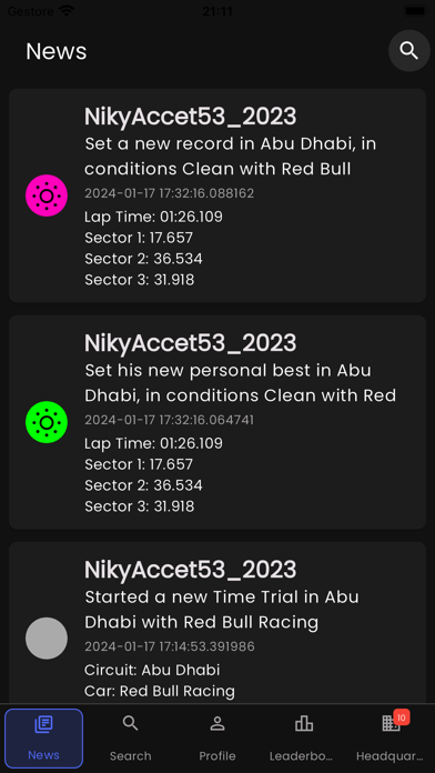 Race Data PRO Screenshot