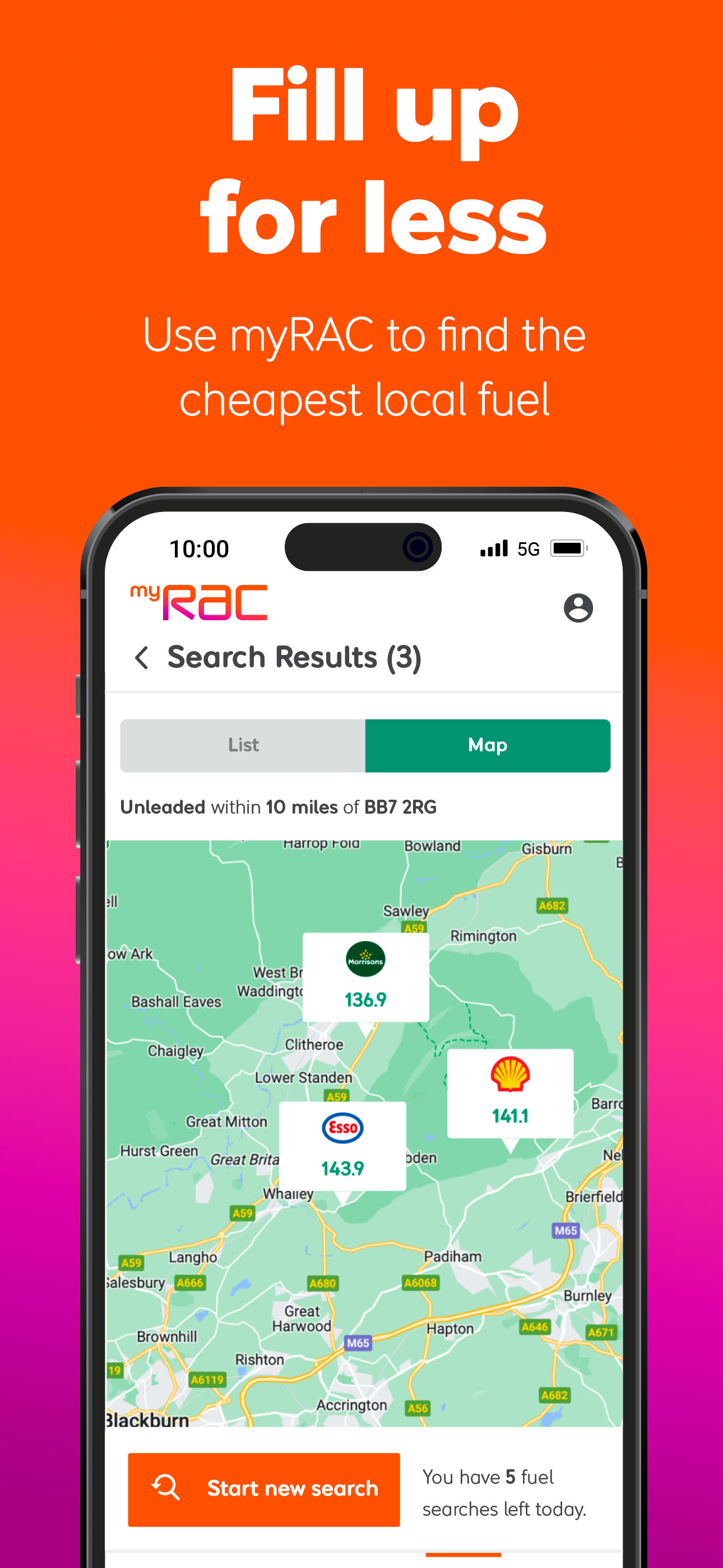 myRAC screenshot 2
