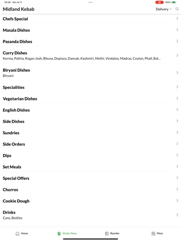 Midland Kebab Arnold. iPad screenshot