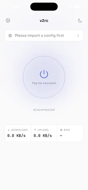 V2RC: V2Ray Config Manager iPhone screenshot 1