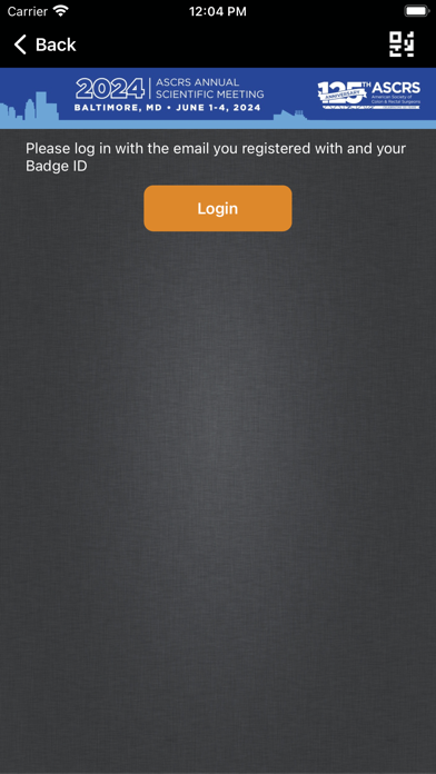 ASCRS Events Screenshot