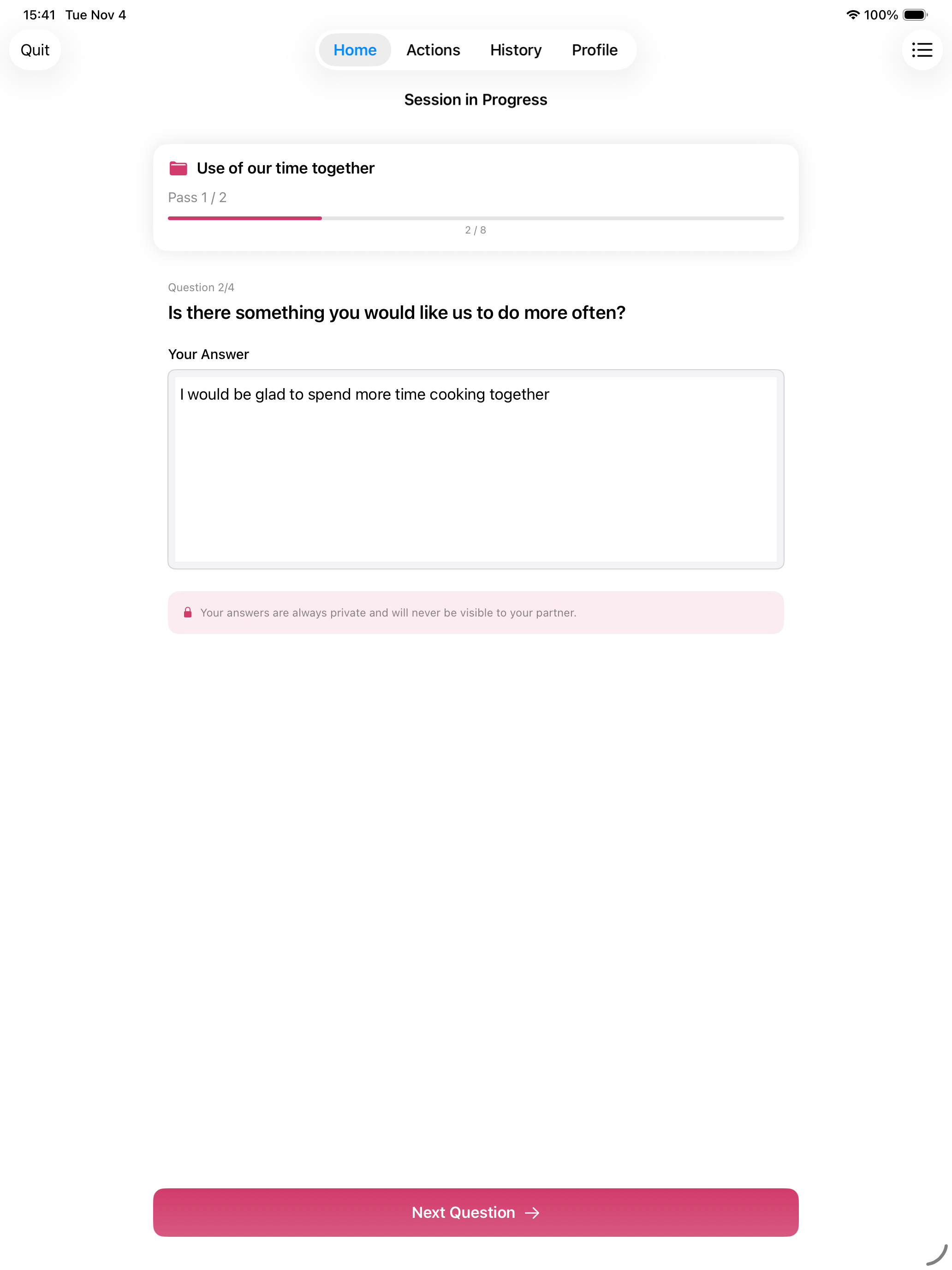 Couple Check-in