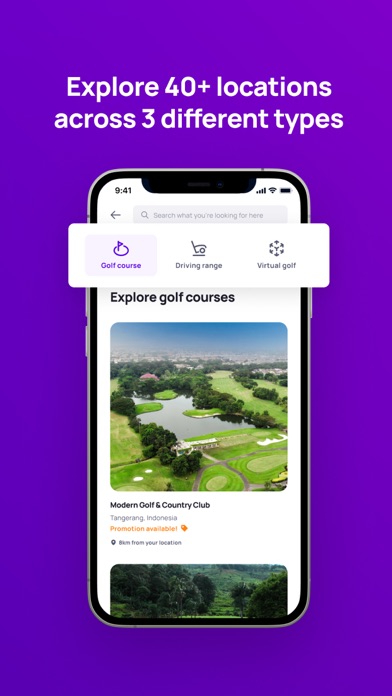 Swing - Golf Booking App Screenshot