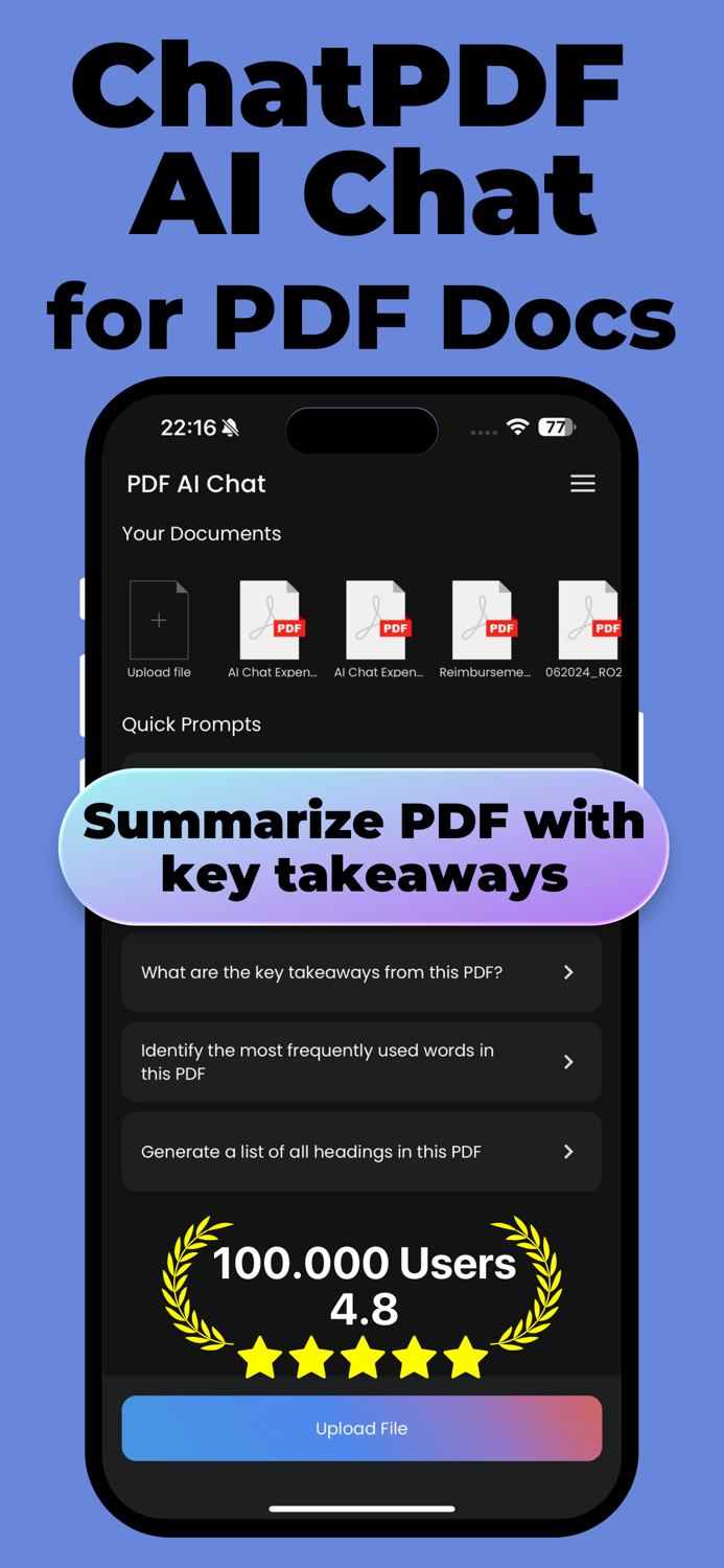 ChatPDF AI Summary and PDF Chat