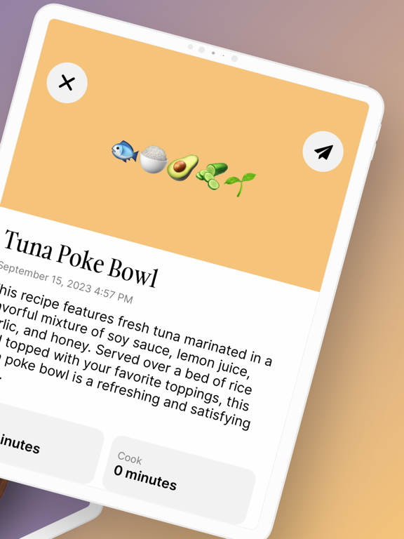 Recipe Roulette iPad screenshot 2 - Food & Drink app