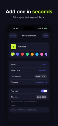 Subradar: Subscriptions screenshot 7