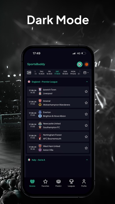 SportsBuddy: Live Scores Screenshot
