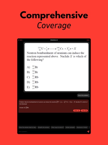 Chemistry AI Solver iPad screenshot
