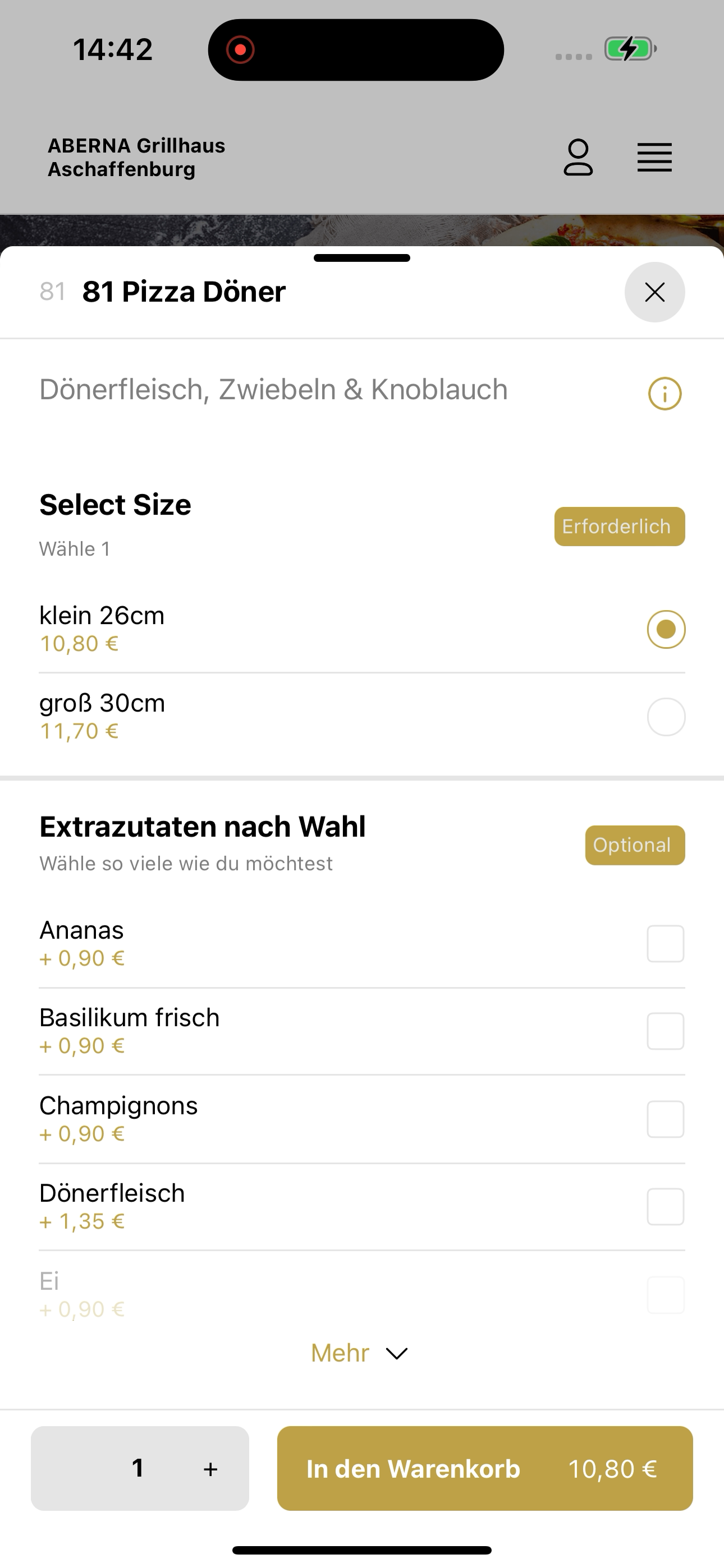 ABERNA Grillhaus Aschaffenburg screenshot 8