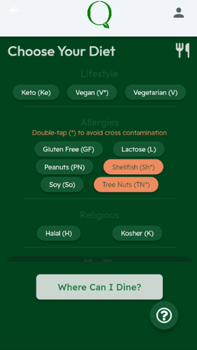 Quickgredients: Dietary Meals Screenshot