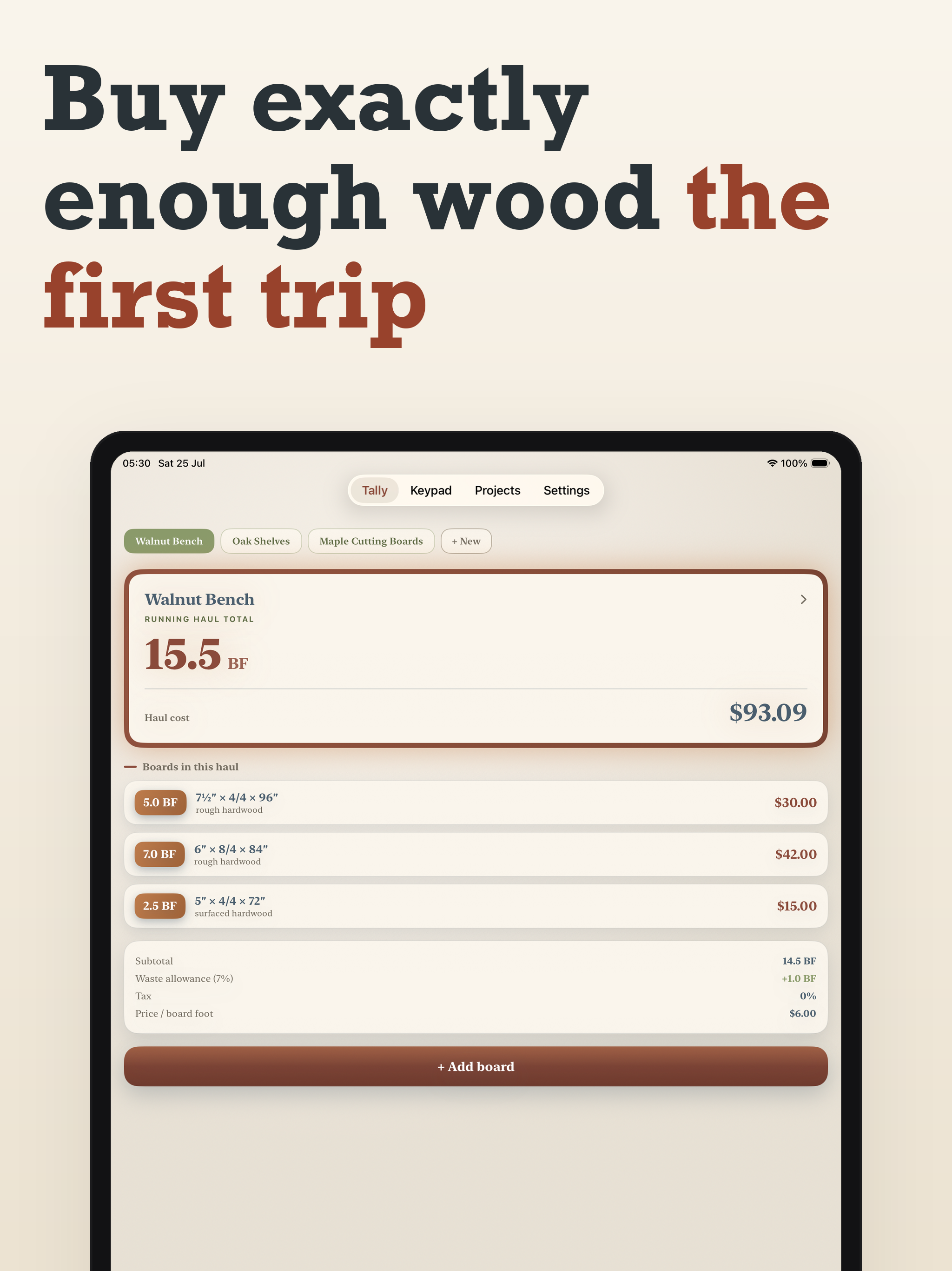 Kerf: Board Foot Calculator screenshot 7
