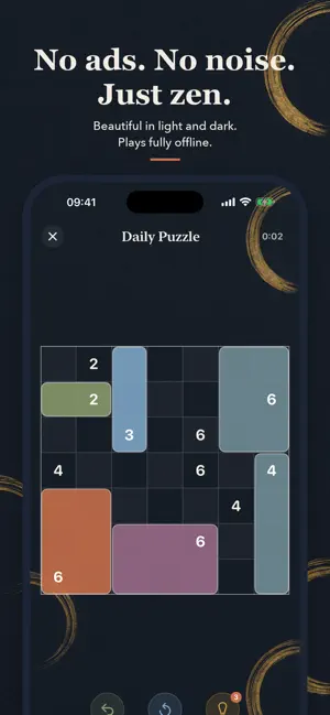 Shikaku Zen: Rectangle Puzzle screenshot 4