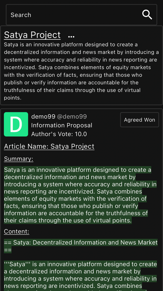 #3. Satya Project (iOS) By: Ilya Grigorenko