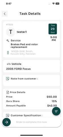 Repair Guru Vendor App screenshot
