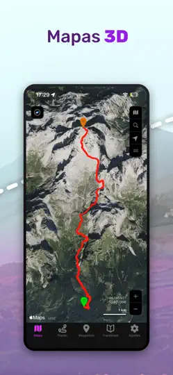Captura de pantalla de GPX Viewer PRO: Caminar Y Bici en iPhone 4