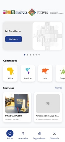 Cancilleria Bolivia iPhone screenshot