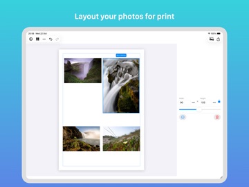 Print Layout Designer iPad screenshot