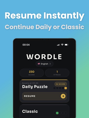 WORDLE - Word Puzzle Game iPad screenshot