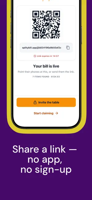 Splity: Bill Splitter & Scan screenshot 3