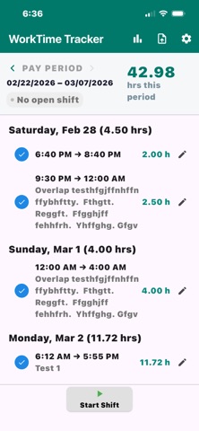 KBL WorkTime Tracker screenshot