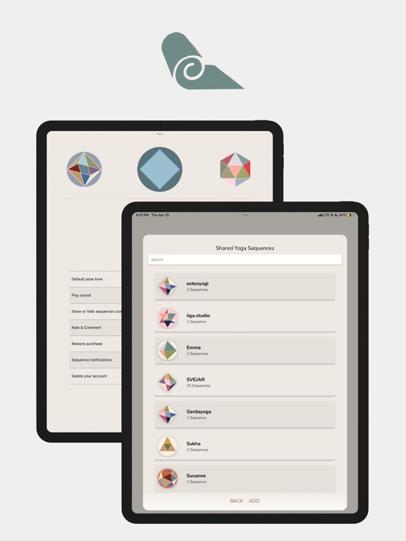 SVEJAR Yoga Sequences iPad screenshot 6 - Health & Fitness app