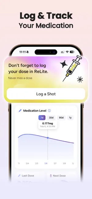 ReLite: GLP-1 Shot Tracker screenshot 4