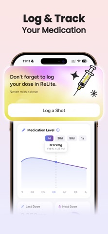ReLite: GLP-1 Shot Tracker Screenshot 4 of 6