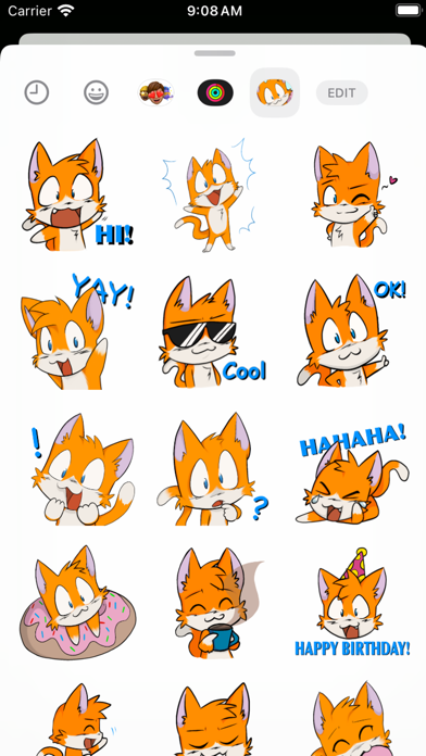 Screenshot #2 pour Ginger Cats Stickers