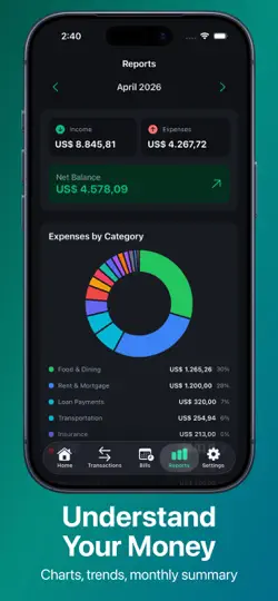 Screenshot von Budget Planner - FinFlow auf dem iPhone 4