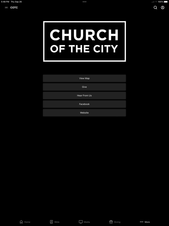 Church of the City iPad screenshot 4 - Education app