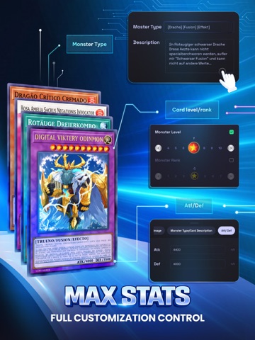 Card Maker Creator for YGO iPad screenshot