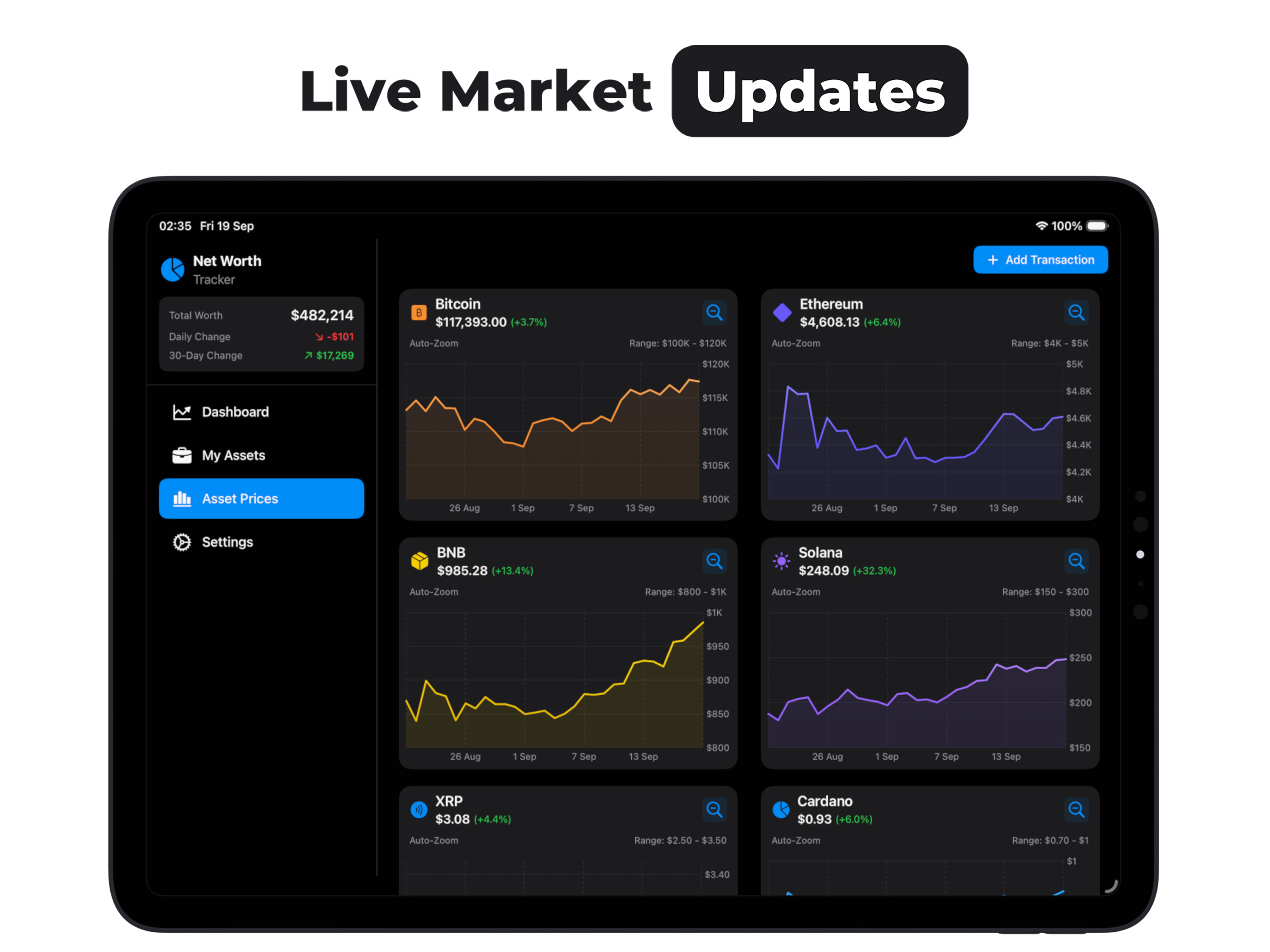 Net Worth Tracker : Assets screenshot 10