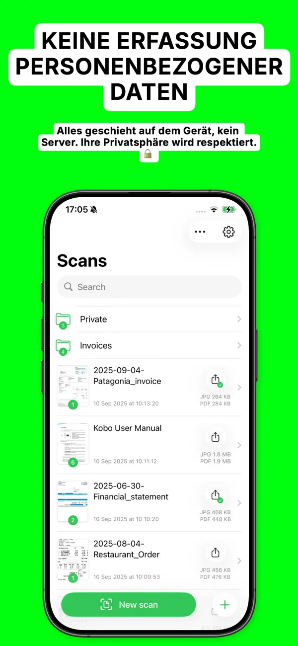 OCR Scanner - QuickScan iPhone App Screenshot 10 – Produktivität