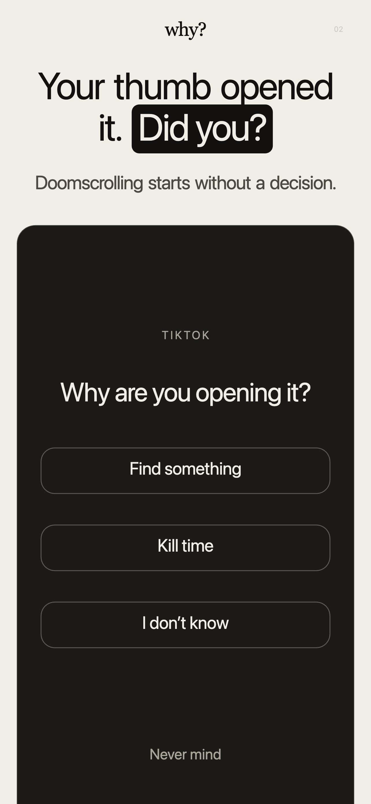 why? – screen time control screenshot 2