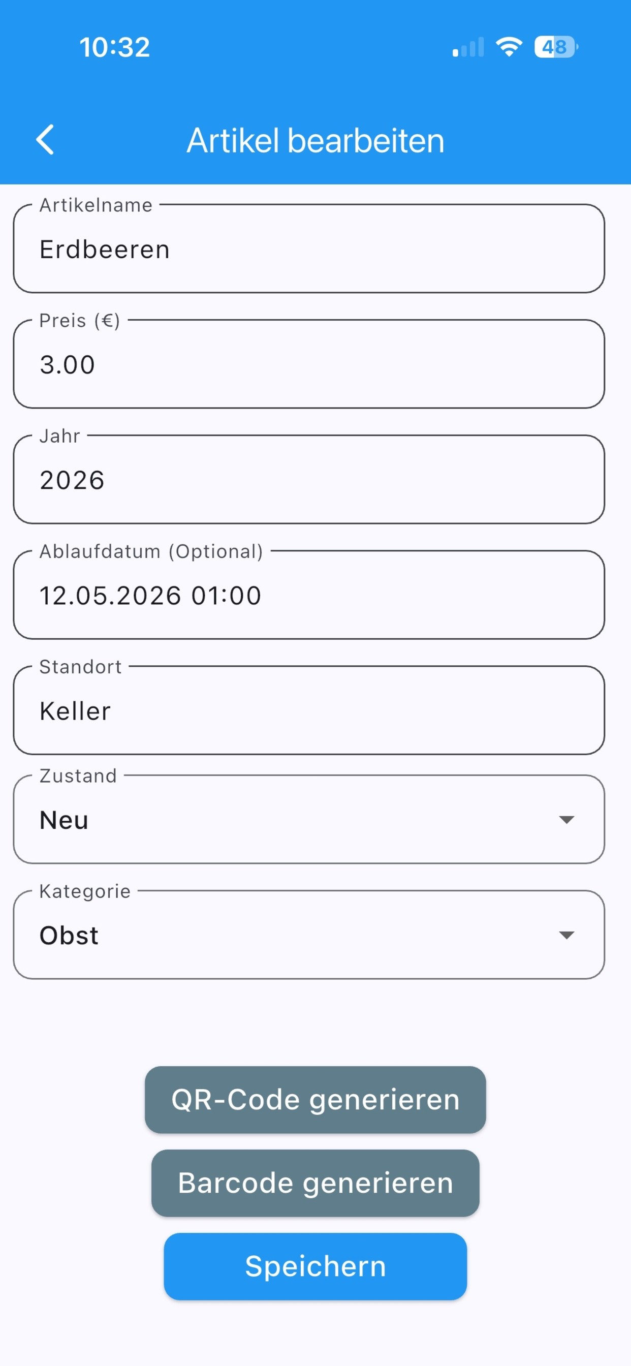 Inventarerfassung