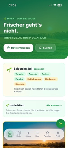 Mein Hof App iPhone screenshot 1