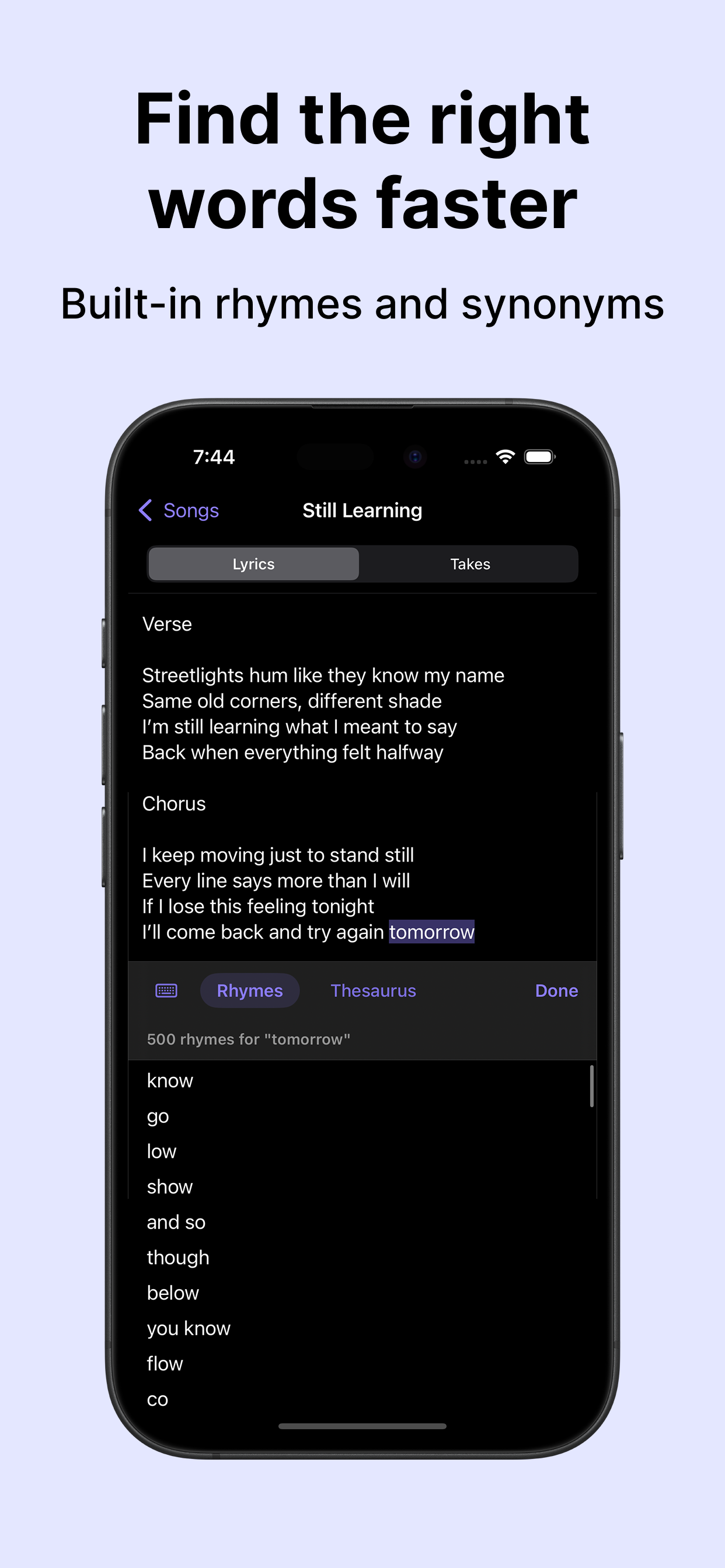 SongLab: Lyrics & Takes screenshot 4