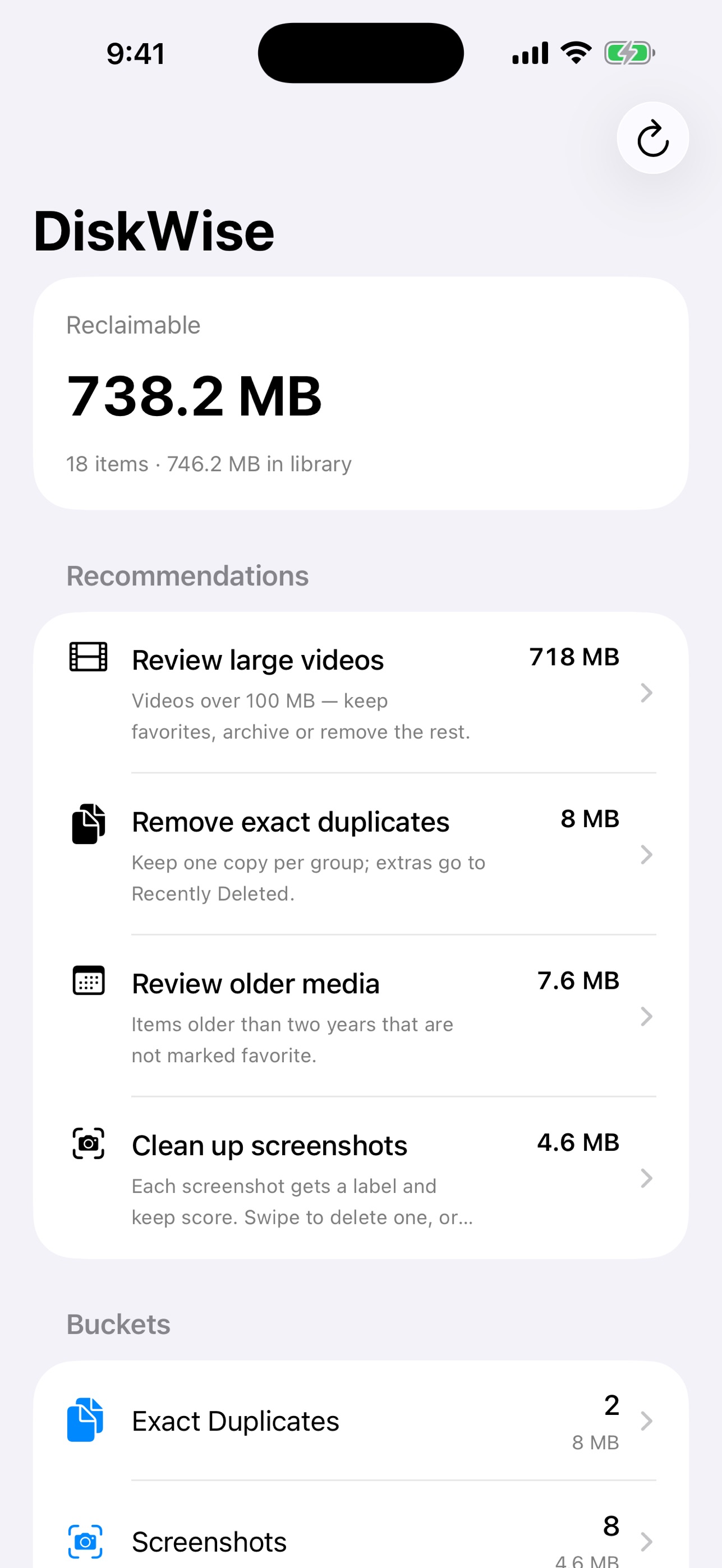 Screenshot 1 of DiskWise