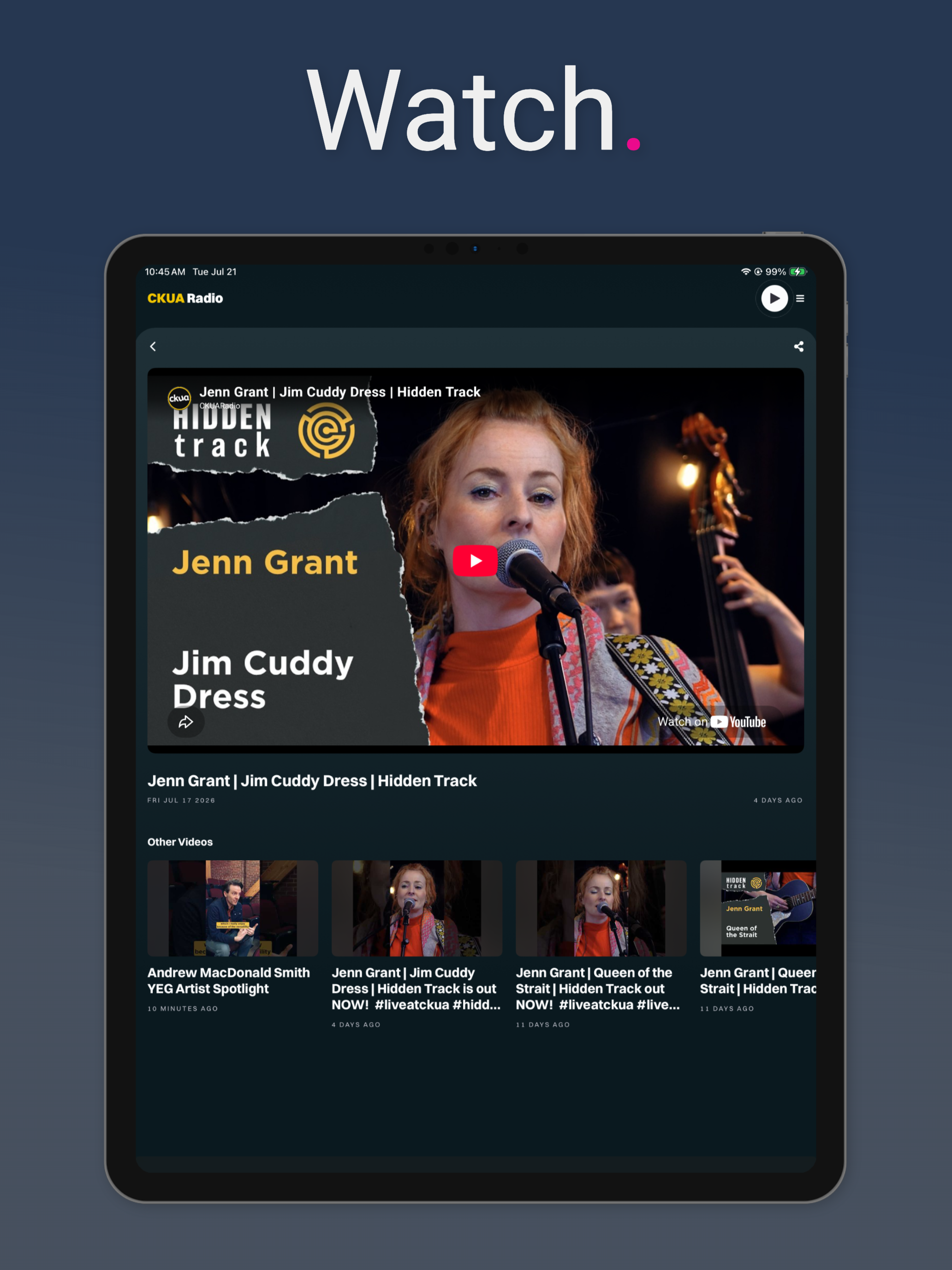 CKUA Music. Story. Connection. screenshot 7