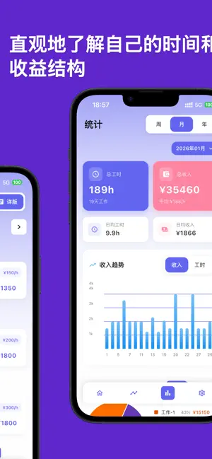 时积-工时记录薪资日历 screenshot 4