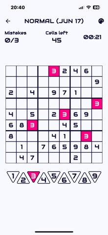 Neon Grid Sudoku screenshot