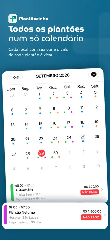 Plantãozinho: Plantão e Escala screenshot 1 of 9